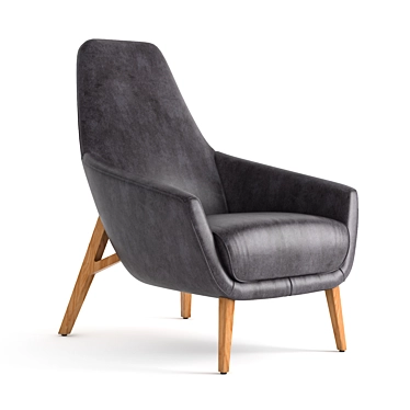 Compact Comfort: Montis Enzo Armchair 3D model image 1 