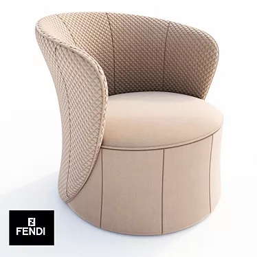 Luxury Fendi Chair: Exquisite Elegance 3D model image 1 