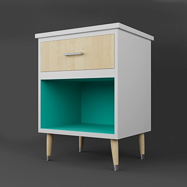 Scandi Chic Cabinet 3D model image 1 