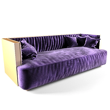 Elegant Promemoria Boccaccio Sofa 3D model image 1 