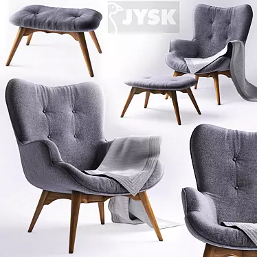 Armchair with pouf - jysk EJERSLEV