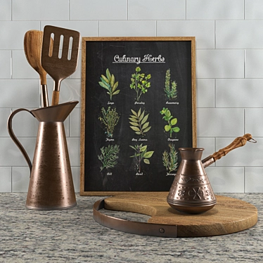 Kitchen Deco: Customize with Turbosmooth 3D model image 1 