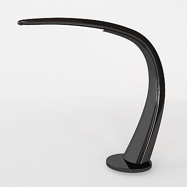 Sleek Steel LED Table Lamp 3D model image 1 