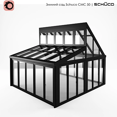 Schuco CMC 50 Winter Garden: Spire-Fitted Aluminum Oasis 3D model image 1 