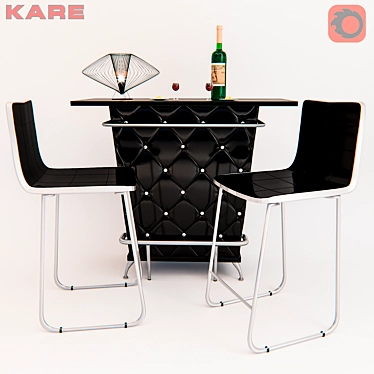 KARE International Home Bar Set 3D model image 1 