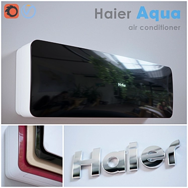 Haier Aqua: Innovative Air Conditioning Solution 3D model image 1 