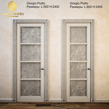 Giorgio Piotto Door: 800mm & 900mm, 2400mm High 3D model image 1 