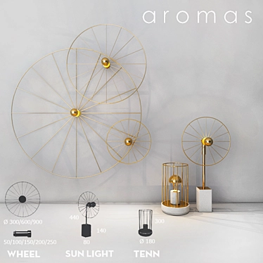 Illuminate your space with Aromas 3D model image 1 