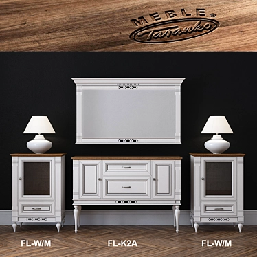 Polish Furniture Collection: Florence Set 2 3D model image 1 