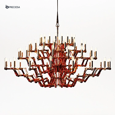 Exquisite Mercury Chandelier - Illuminate Your Space! 3D model image 1 