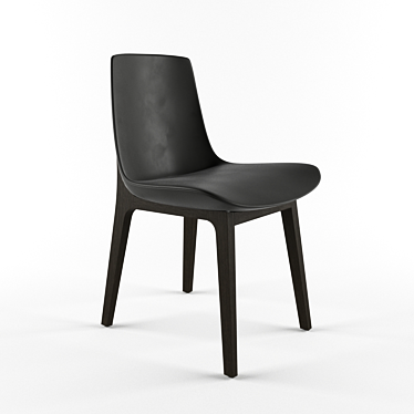 Poliform Ventura: Elegant Compact Chair 3D model image 1 