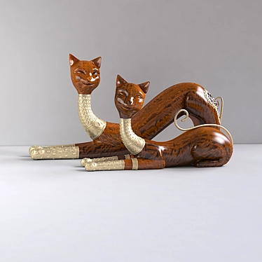 figurines, cats, cats, statuetes, decor