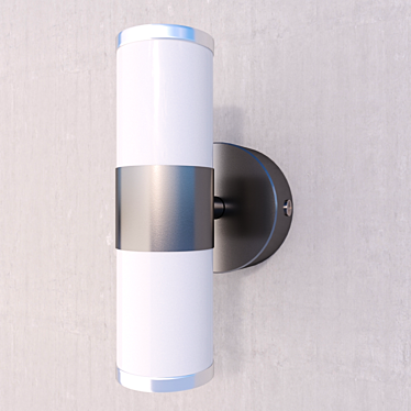 Dual LED Wall Sconce 3D model image 1 