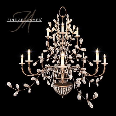 Enchanting Dreamlight Chandelier 3D model image 1 