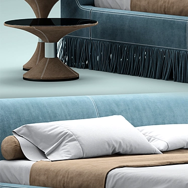 Elegant Marilyn Bed 3D model image 1 