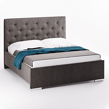 Luxurious We-Tec Lujza Bed 3D model image 1 