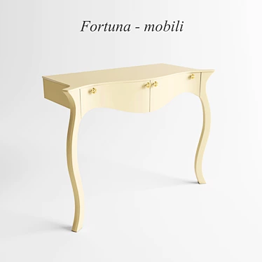 Elegant Console Table by Fortuna 3D model image 1 