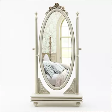 Ivory Mirror Floor Dolce Rosa - Elegant and Versatile 3D model image 1 