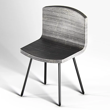 Modern Berngard Chair: Stylish, Comfortable 3D model image 1 