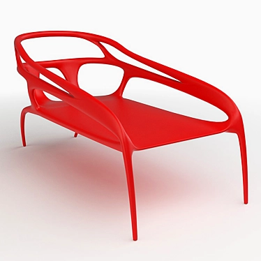 EcoPlastic Sunbed 3D model image 1 