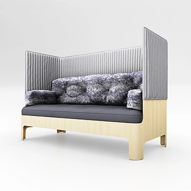 Modern and Sleek Koja Sofa 3D model image 1 