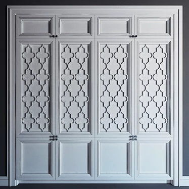 Customizable Built-in Wardrobe with Max-Design 3D model image 1 