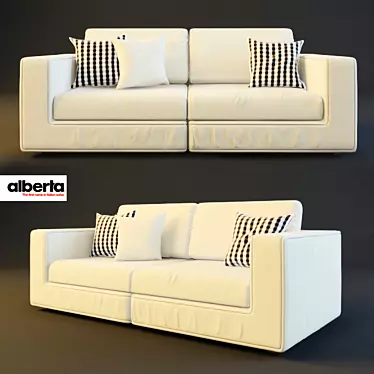 Modern Italian Sofa - Alberta Salotti 3D model image 1 