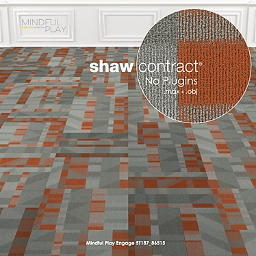 Playfully Engage with Shaw Carpet 3D model image 1 