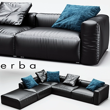 Elegant Italian Aspettami Sofa 3D model image 1 