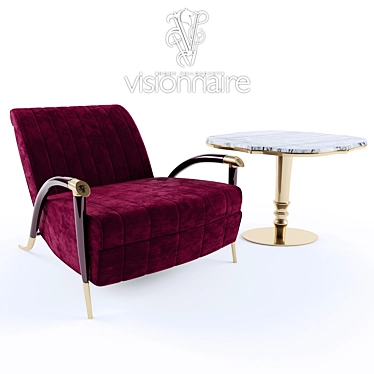 Luxury Leather Visionnaire Set 3D model image 1 