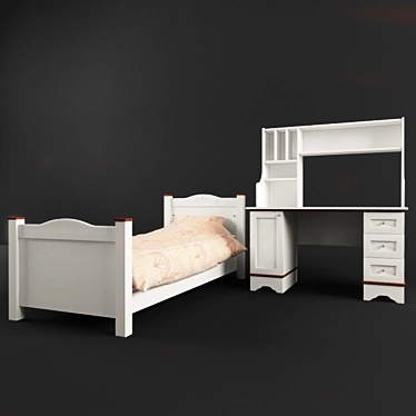 Playful Haven: Kids Furniture Set 3D model image 1 