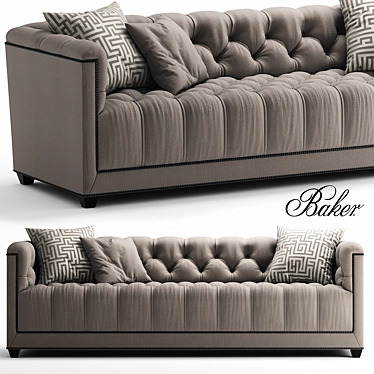 Paris Loveseat: Elegant and Functional 3D model image 1 