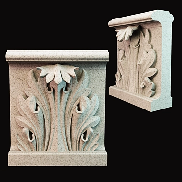 Ornate Acanthus Decorations 3D model image 1 