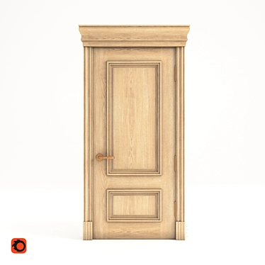 Elegant Entry: Classical Door 3D model image 1 