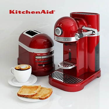 KitchenAid Artisan Coffee Maker & Toaster 3D model image 1 