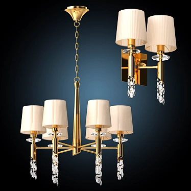 Elegant Tiffany Lighting Collection 3D model image 1 