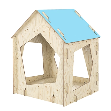 Designer Plywood Children's Lodge | muna.pro 3D model image 1 