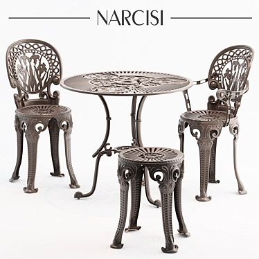 Narcisi Garden Chair: Sleek and Stylish 3D model image 1 