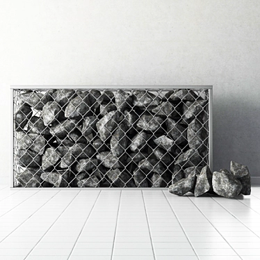 RockStone Gabion Mesh 3D model image 1 