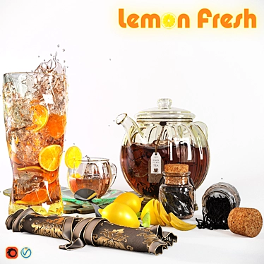 Lemon Fresh Tea Blend 3D model image 1 