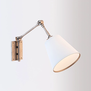 Graves Pivoting Sconce: Elegant, Versatile Lighting 3D model image 1 