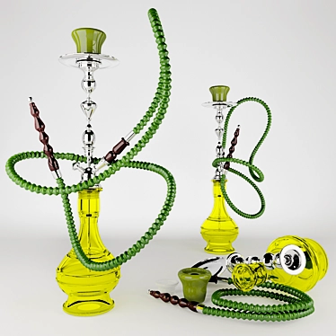 Traditional Hookah Set 3D model image 1 