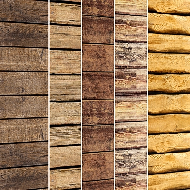 Wooden Panel Collection 3D model image 1 