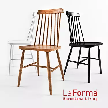 Stylish ALBEUP Chair: La Forma's Finest 3D model image 1 