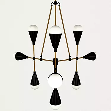 TrigonoGlow Pendant Light 3D model image 1 