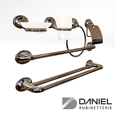 Revival Bathroom Accessories by Daniel Rubinetterie 3D model image 1 