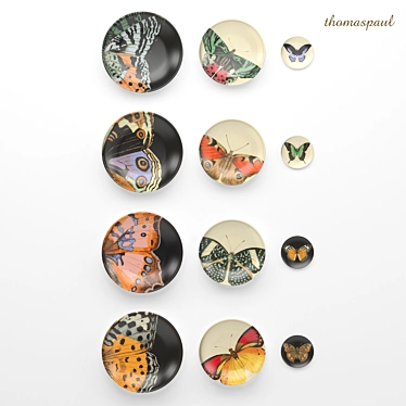 Metamorphosis Dinnerware Set: Plates, Coasters 3D model image 1 