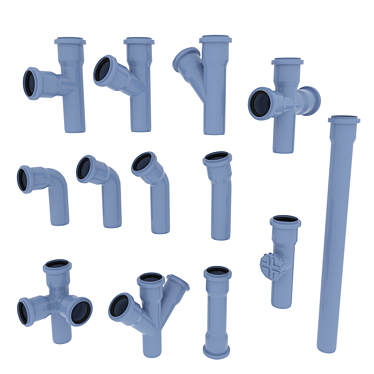 Essential Sewage System Components 3D model image 1 