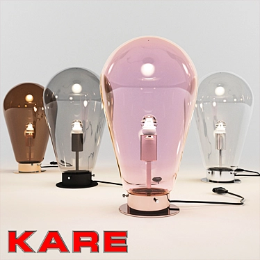 Sleek Table Lamp Bulb 3D model image 1 