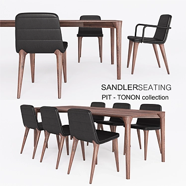 PIT Dining Set by Sandlerseating 3D model image 1 